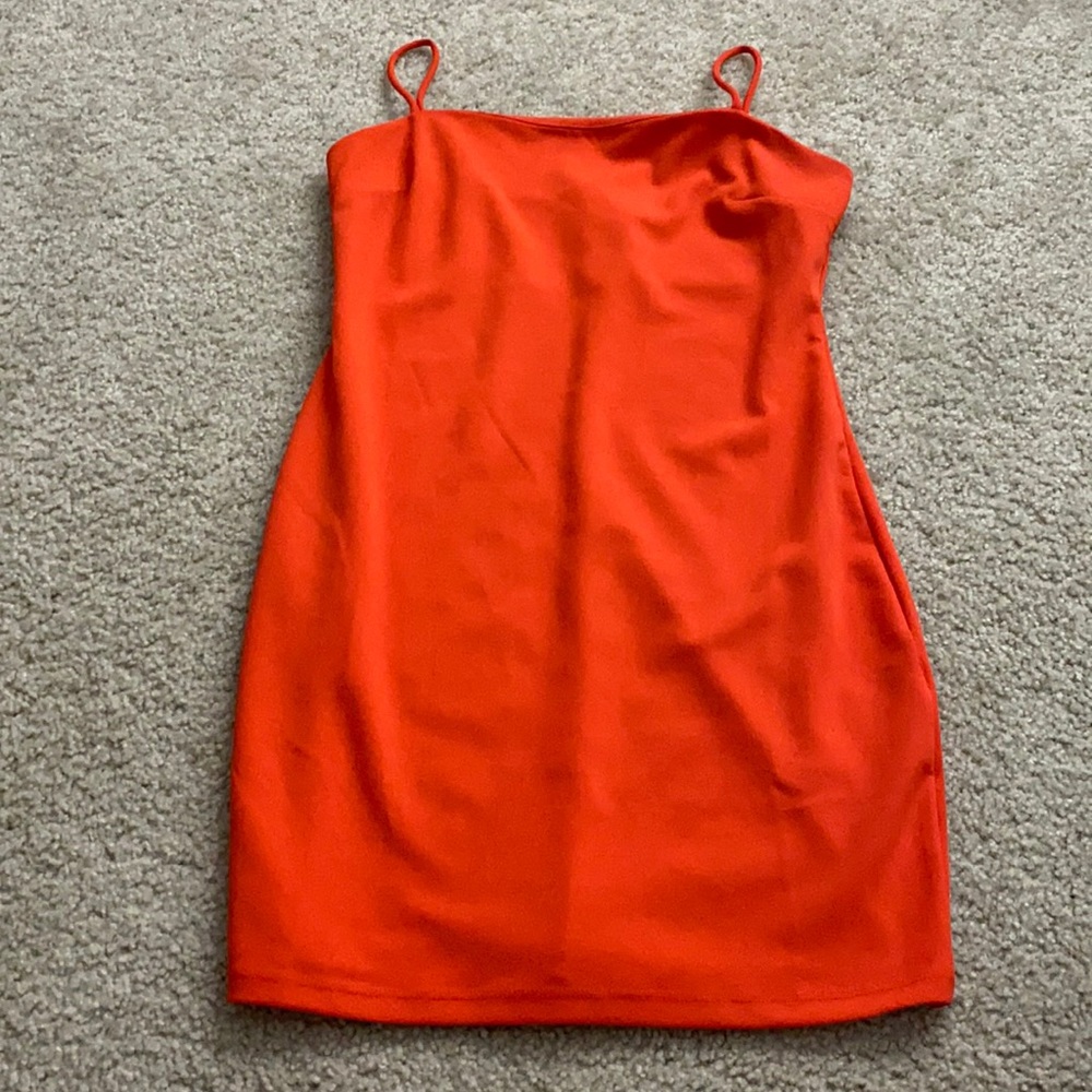 Red-orange dress